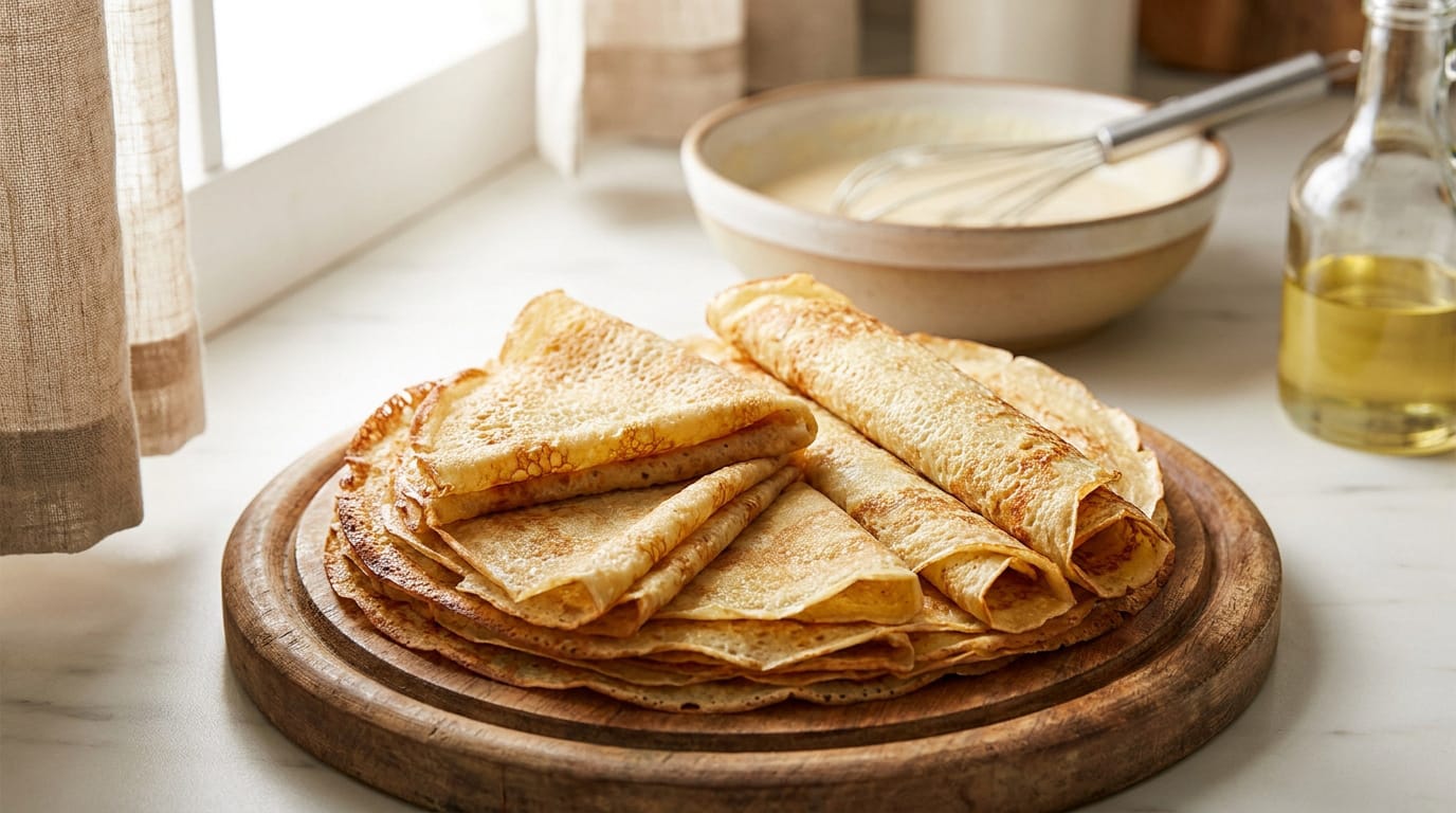 La recette de crêpe sans beurre : un secret de légèreté